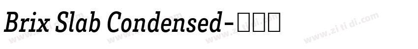 Brix Slab Condensed字体转换